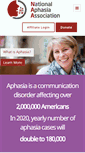 Mobile Screenshot of aphasia.org